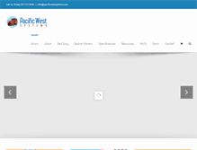 Tablet Screenshot of pacificwestsystems.com